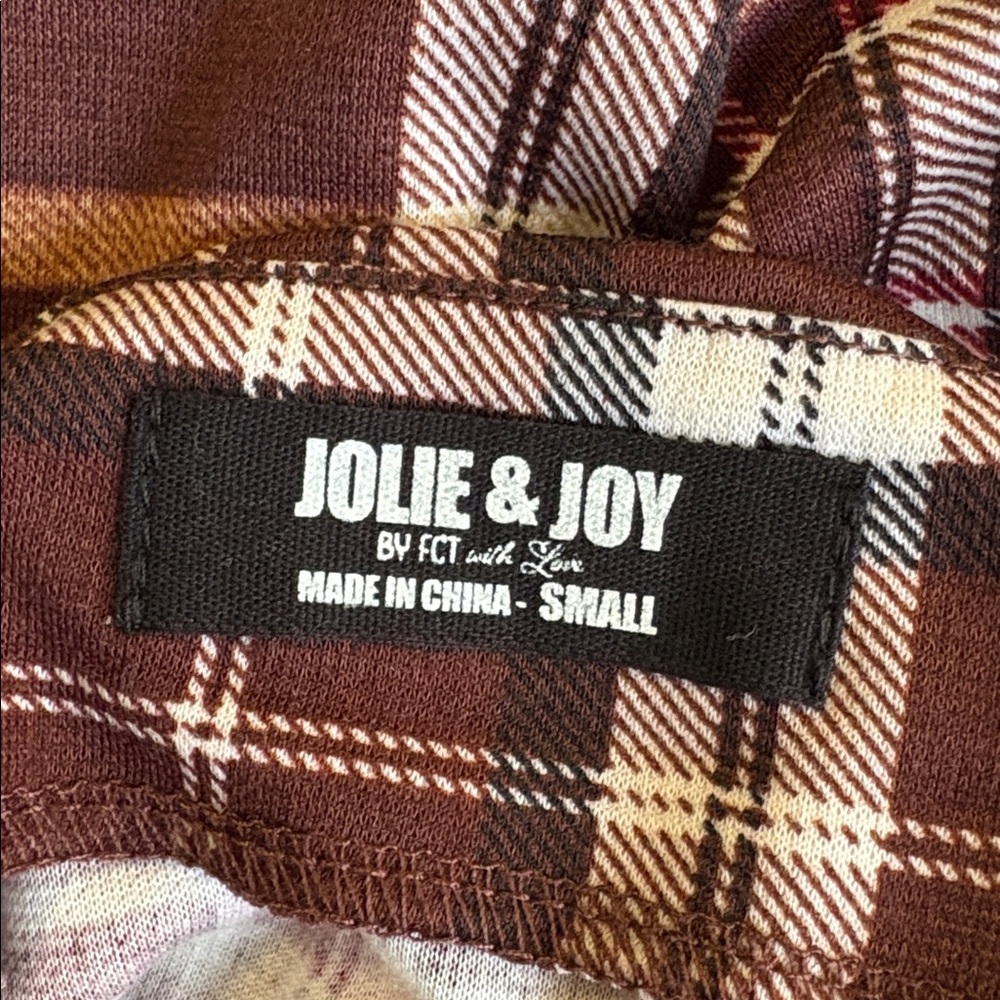Jolie & Joy by FCT with Love Plaid Sleeveless Belted Mini Tank Dress - Picture 4 of 6